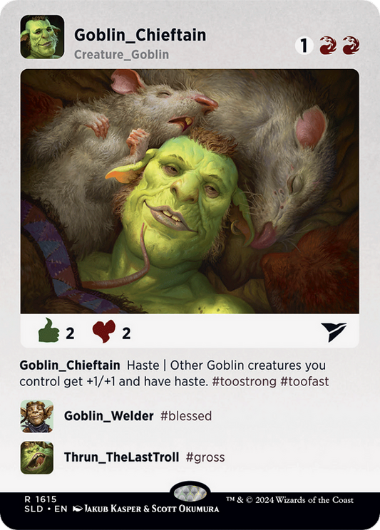 Goblin Chieftain (SLD-1615) (Borderless)