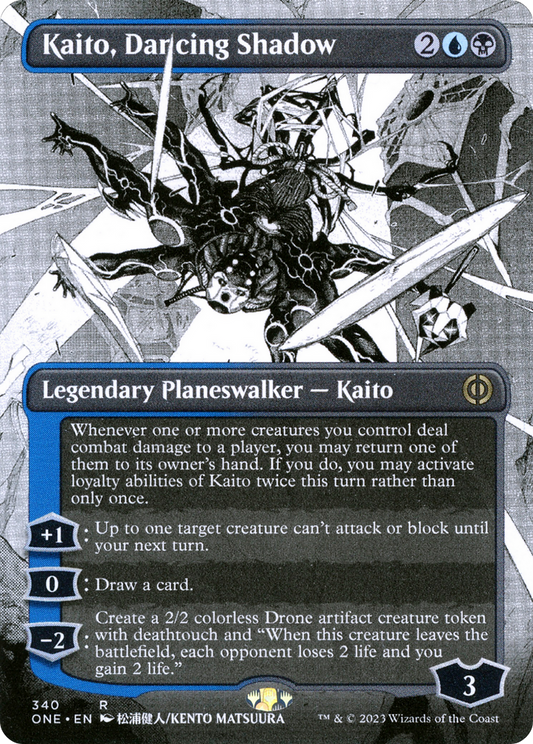Kaito, Dancing Shadow (ONE-340) (Showcase) (Borderless) (Foil)