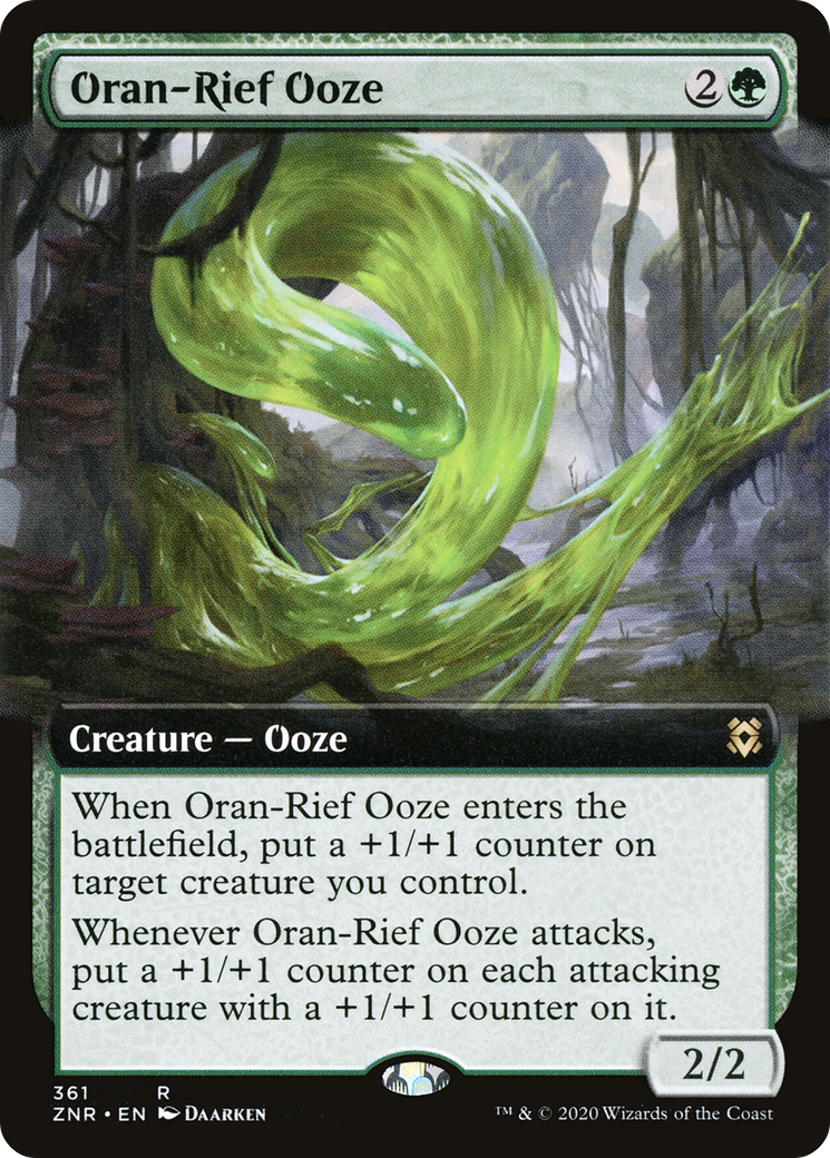 Oran-Rief Ooze (ZNR-361) (Extended Art) (Foil)