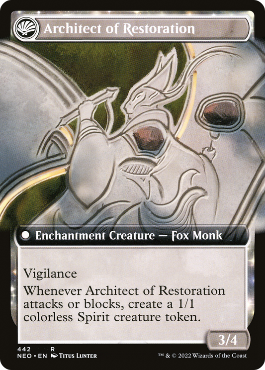 The Restoration of Eiganjo // Architect of Restoration (NEO-442) (Extended Art)
