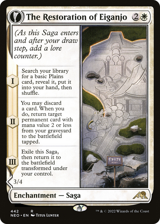 The Restoration of Eiganjo // Architect of Restoration (NEO-442) (Extended Art)