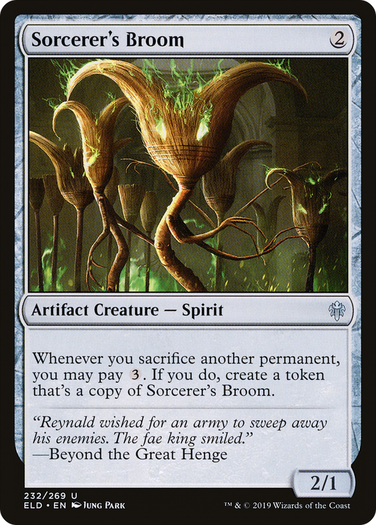 Sorcerer's Broom (ELD-232) (Foil)