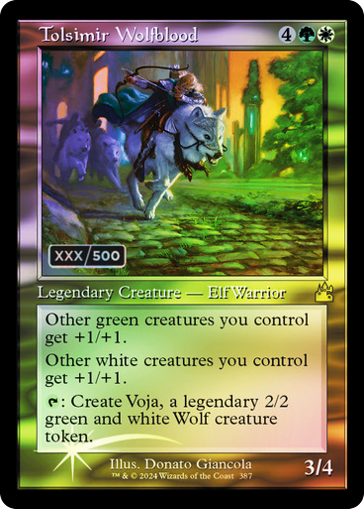 Tolsimir Wolfblood (RVR-387Z) (Foil) (Serialized)