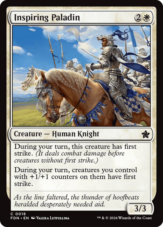 Inspiring Paladin (FDN-018) (Foil)