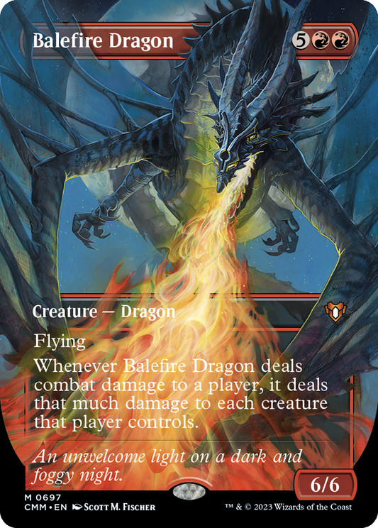 Balefire Dragon (CMM-697) (Borderless)