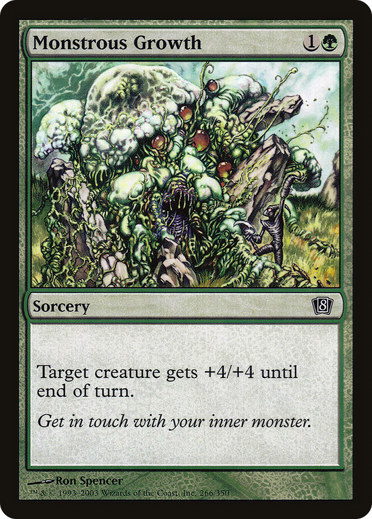 Monstrous Growth (8ED-266★) (Foil)