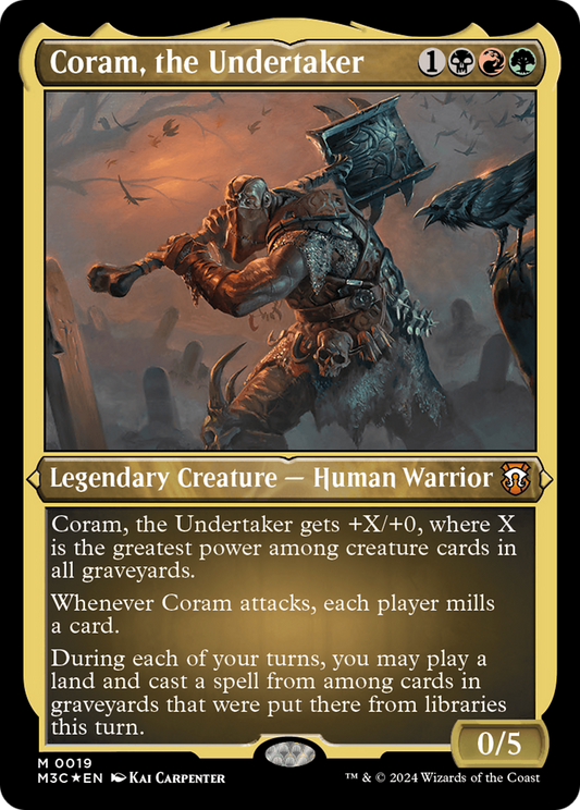 Coram, the Undertaker (M3C-019) (Etched Foil)
