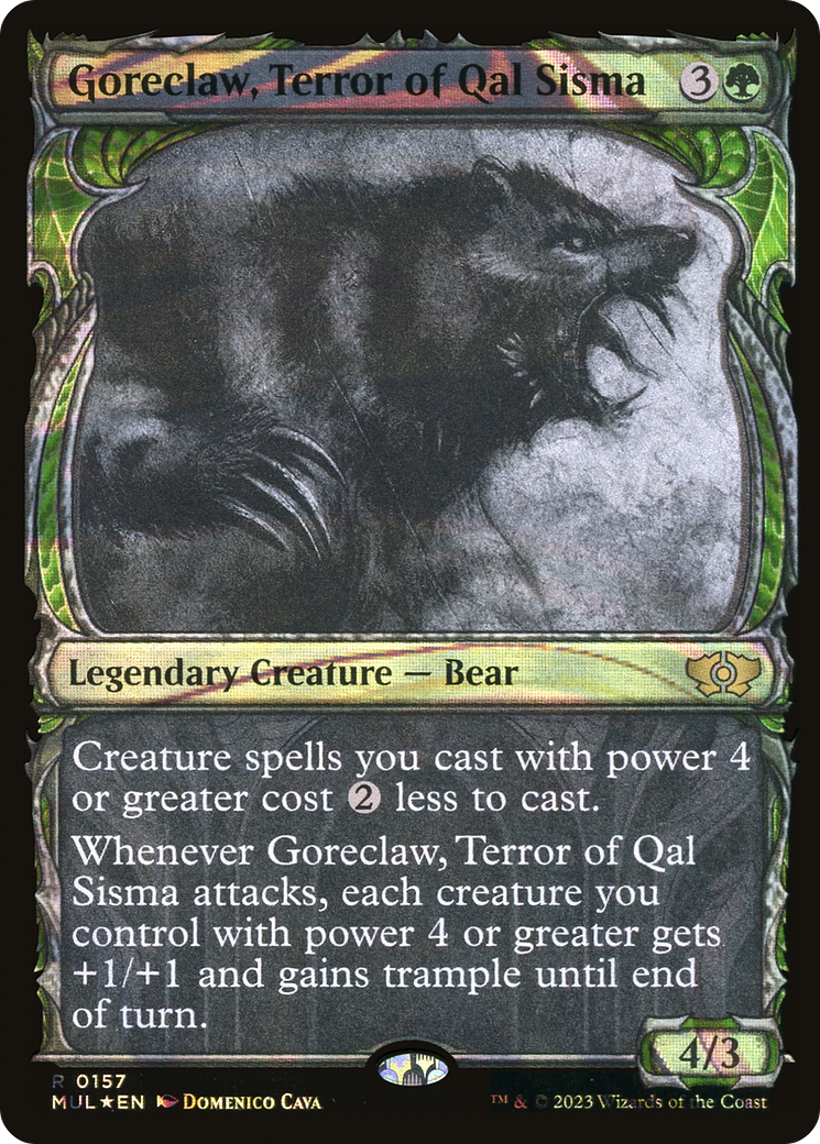 Goreclaw, Terror of Qal Sisma (MUL-157) (Showcase) (Halo Foil)