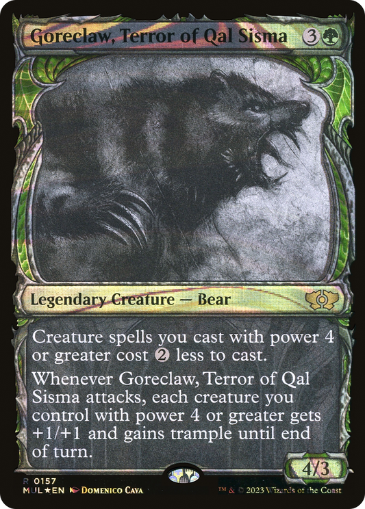 Goreclaw, Terror of Qal Sisma (MUL-157) (Showcase) (Halo Foil)