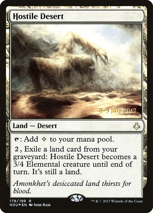 Hostile Desert (PRE-178S) (Foil)