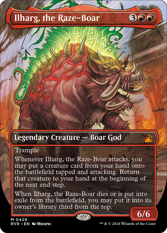 Ilharg, the Raze-Boar (RVR-429) (Borderless) (Foil)