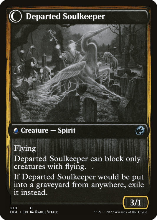 Devoted Grafkeeper // Departed Soulkeeper (DBL-218) (Foil)