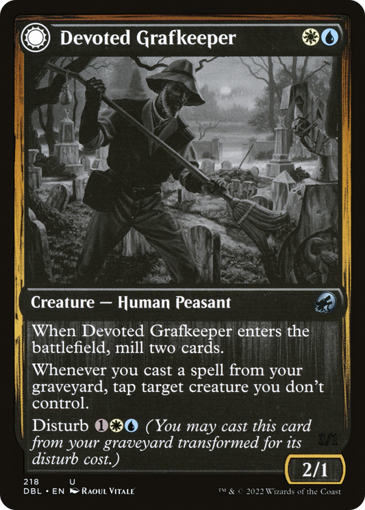 Devoted Grafkeeper // Departed Soulkeeper (DBL-218) (Foil)