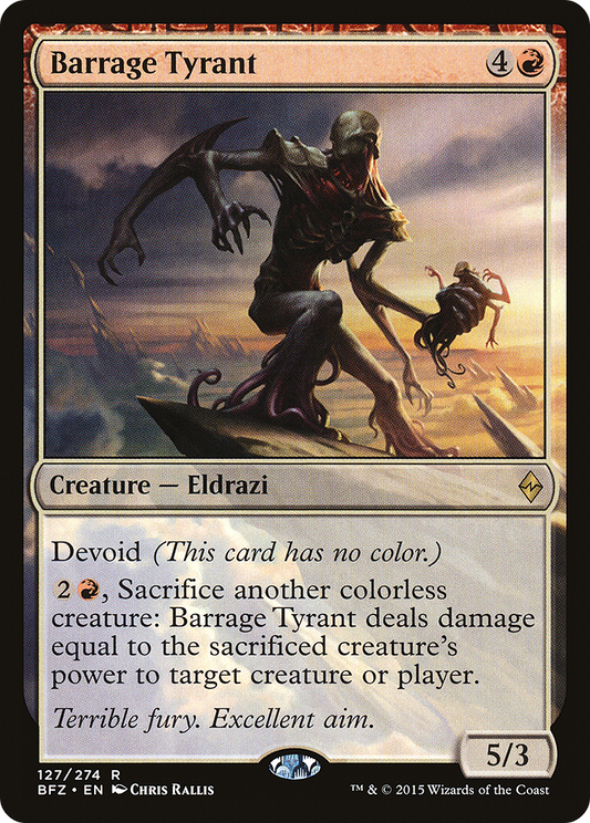 Barrage Tyrant (BFZ-127) (Foil)