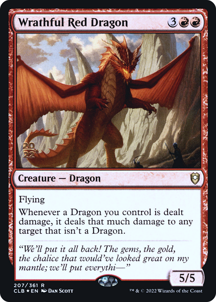 Wrathful Red Dragon (PRE-207S) (Foil)