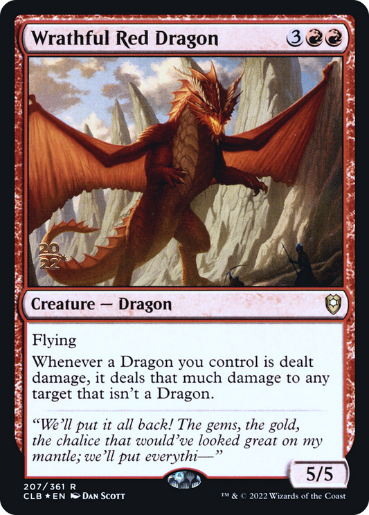 Wrathful Red Dragon (PRE-207S) (Foil)