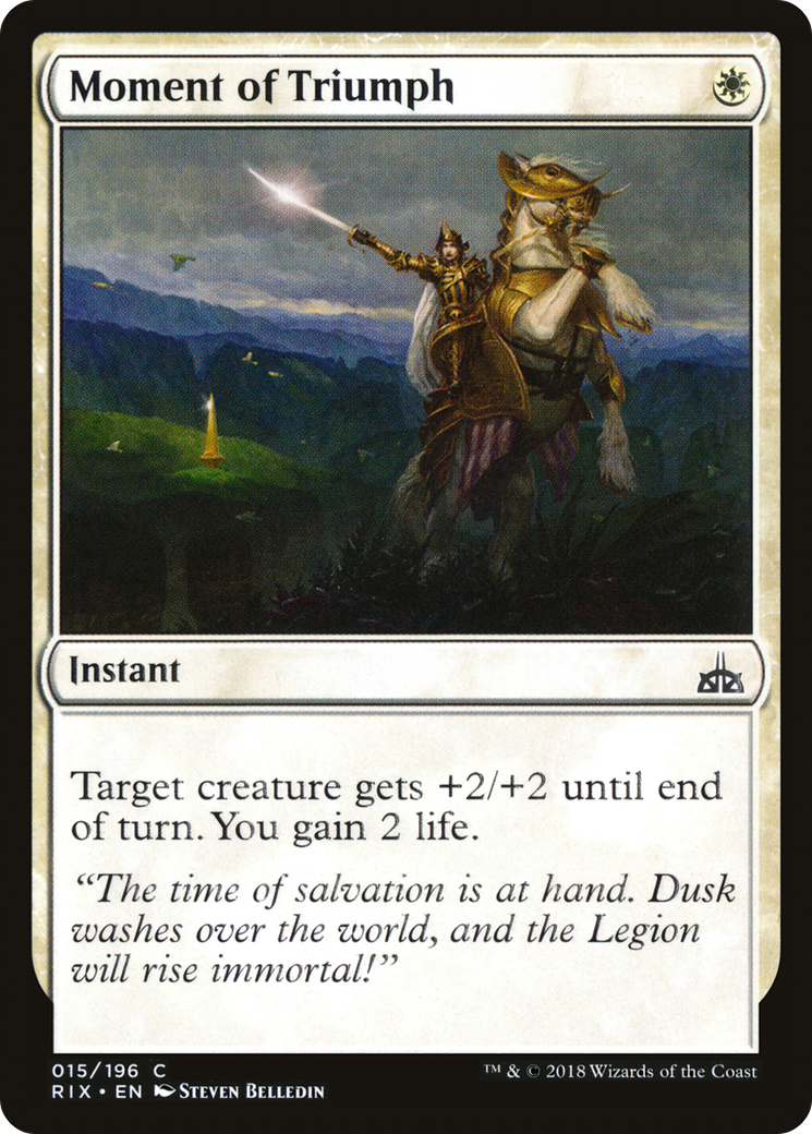 Moment of Triumph (RIX-015) (Foil)