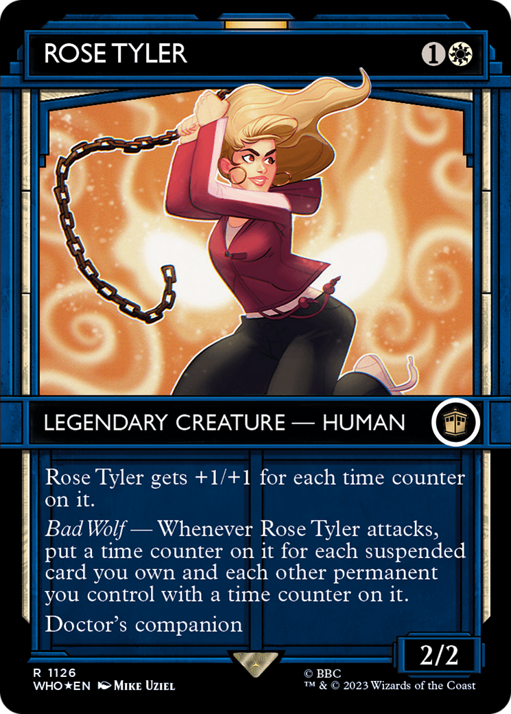 Rose Tyler (WHO-1126) (Showcase) (Borderless) (Surge Foil)