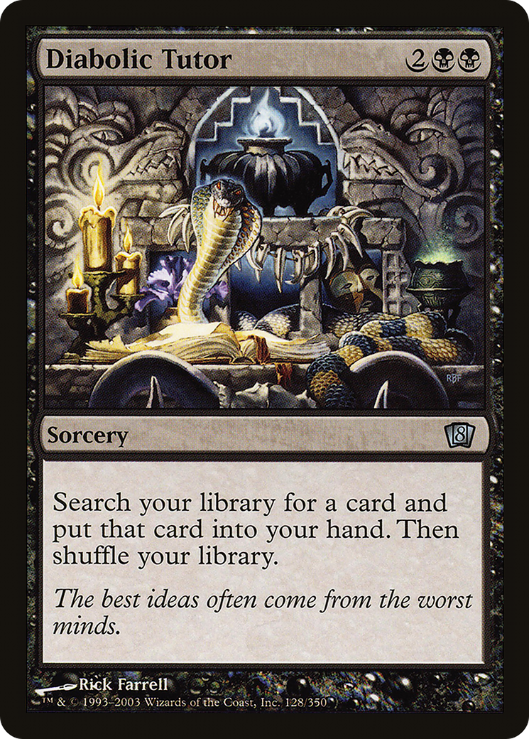 Diabolic Tutor (8ED-128★) (Foil)