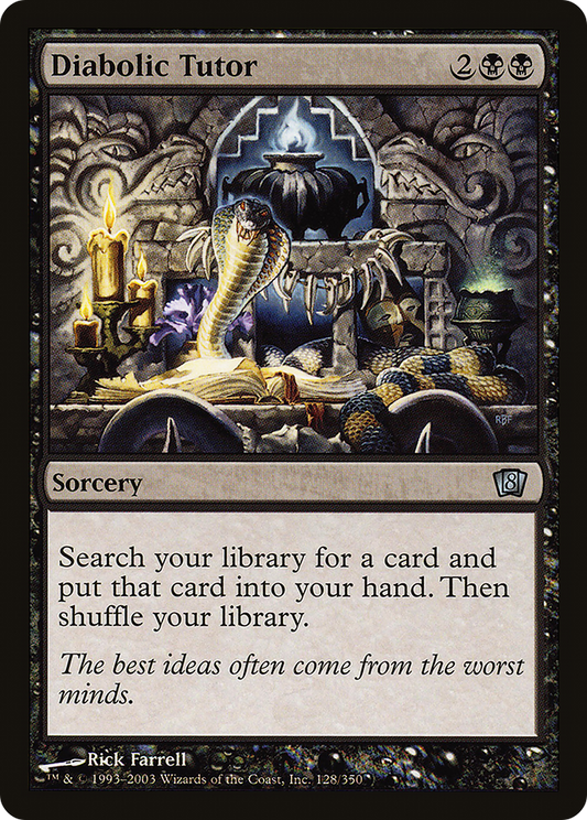 Diabolic Tutor (8ED-128★) (Foil)