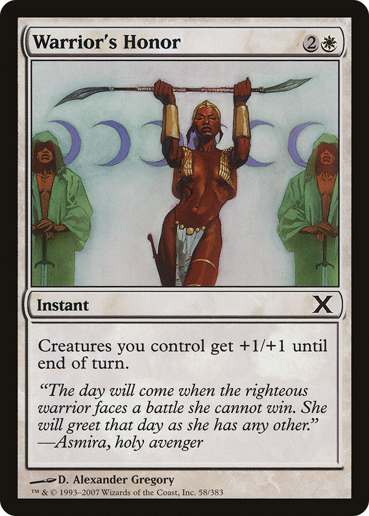 Warrior's Honor (10E-058) (Foil)