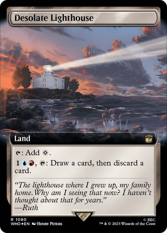 Desolate Lighthouse (WHO-1080) (Extended Art) (Surge Foil)