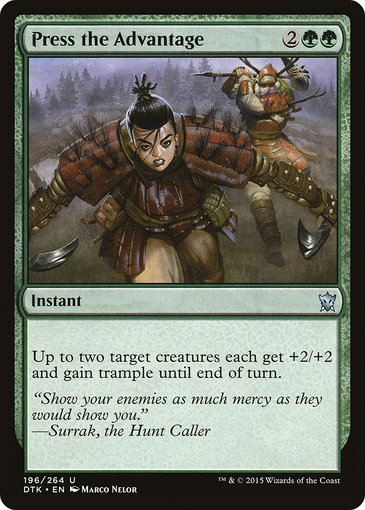 Press the Advantage (DTK-196) (Foil)
