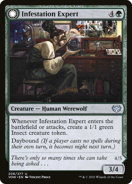 Infestation Expert // Infested Werewolf (VOW-206) (Foil)
