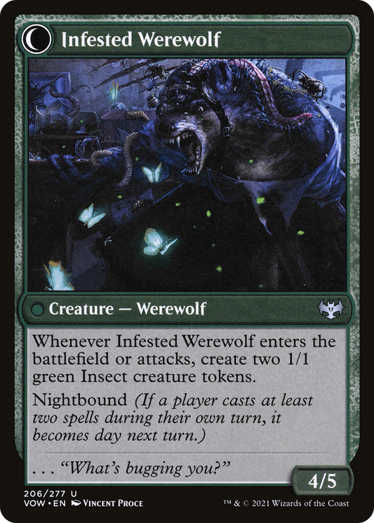 Infestation Expert // Infested Werewolf (VOW-206) (Foil)