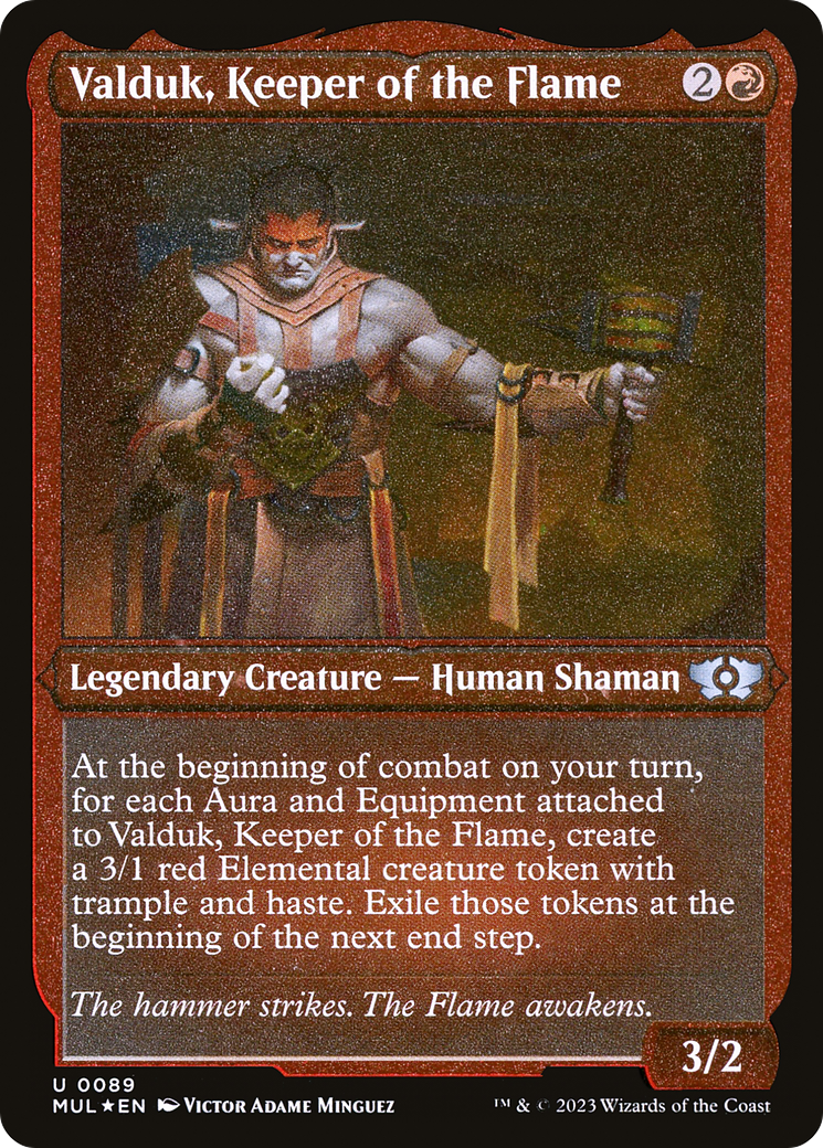 Valduk, Keeper of the Flame (MUL-089) (Etched Foil)