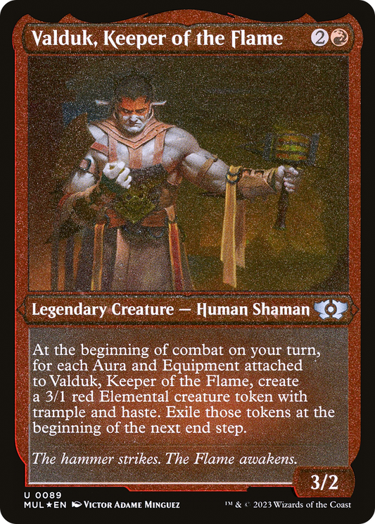 Valduk, Keeper of the Flame (MUL-089) (Etched Foil)