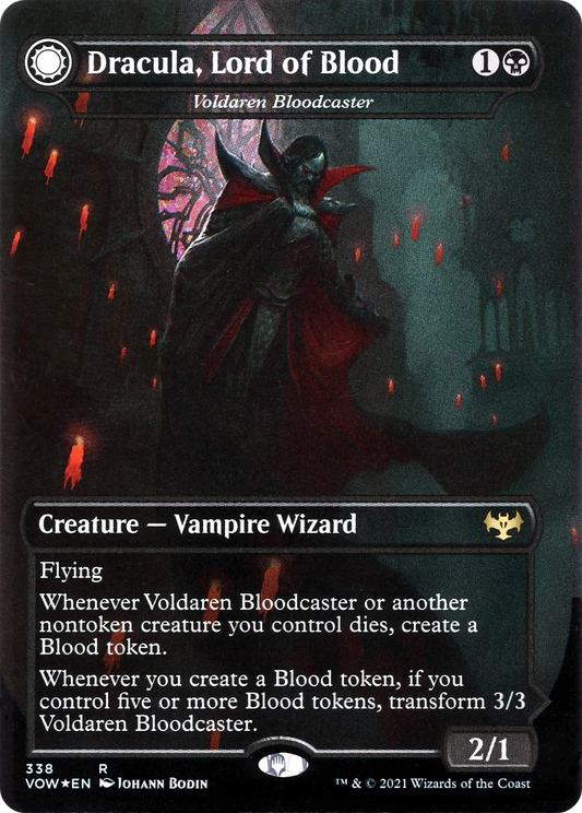 Voldaren Bloodcaster // Bloodbat Summoner (VOW-338) (Borderless) (Foil)
