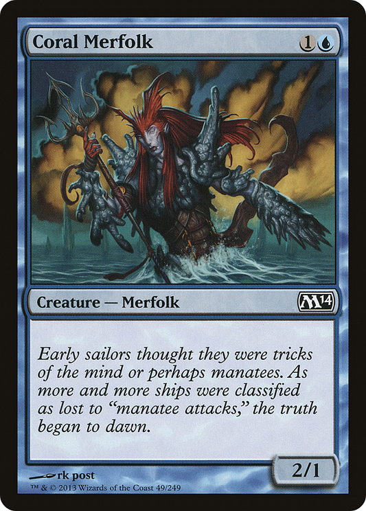 Coral Merfolk (M14-049) (Foil)