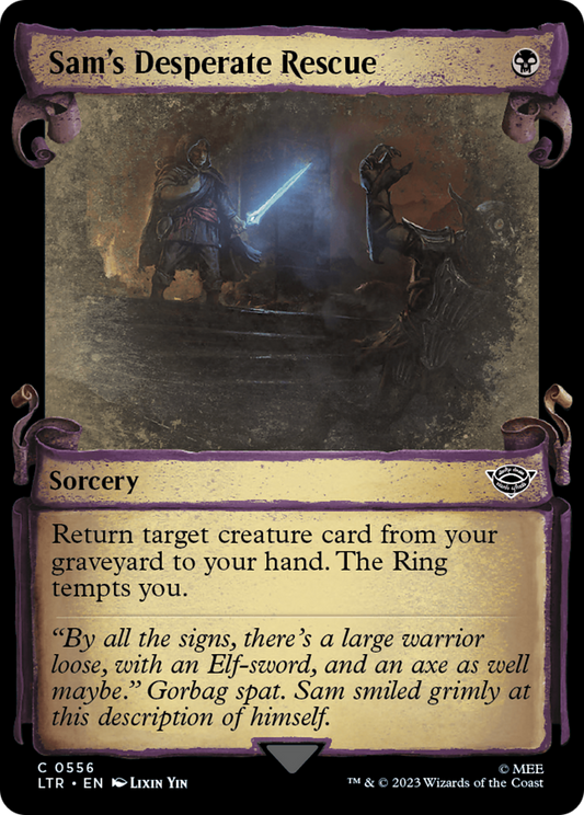 Sam's Desperate Rescue (LTR-556) (Showcase) (Scroll) (Foil)