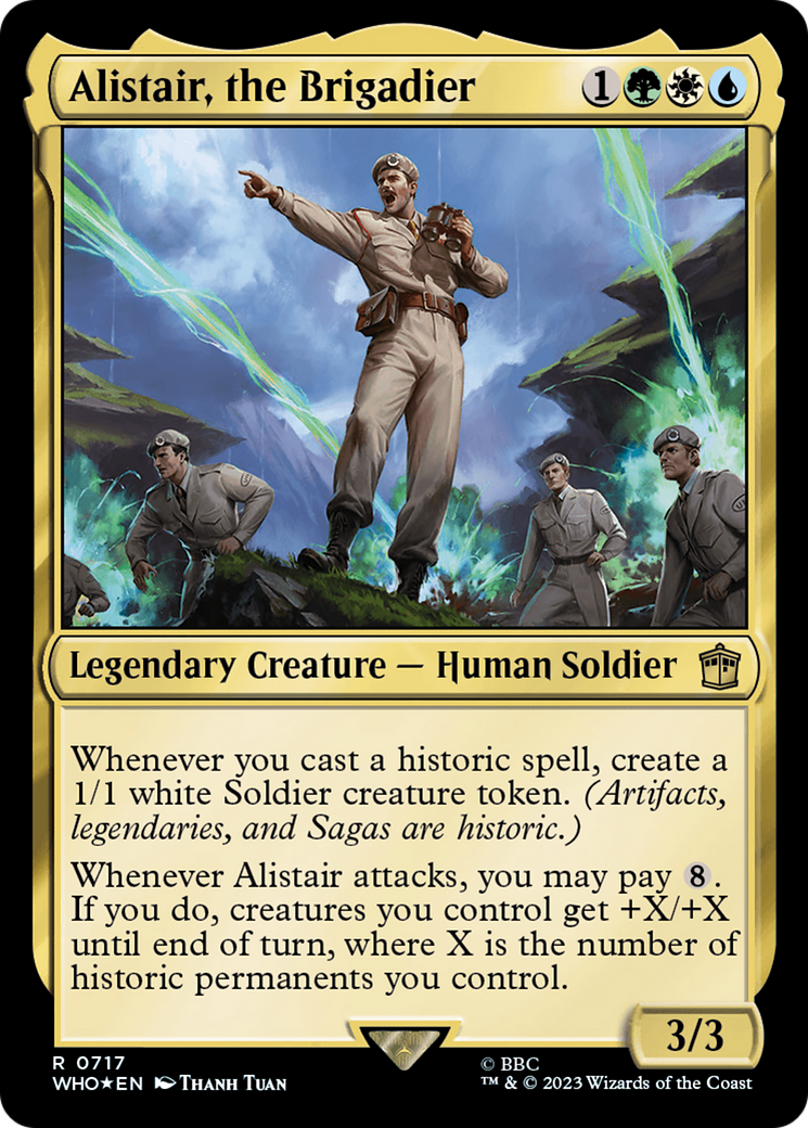 Alistair, the Brigadier (WHO-717) (Surge Foil)