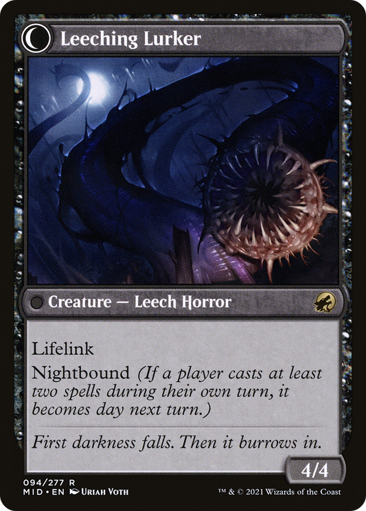 Curse of Leeches // Leeching Lurker (MID-094) (Foil)
