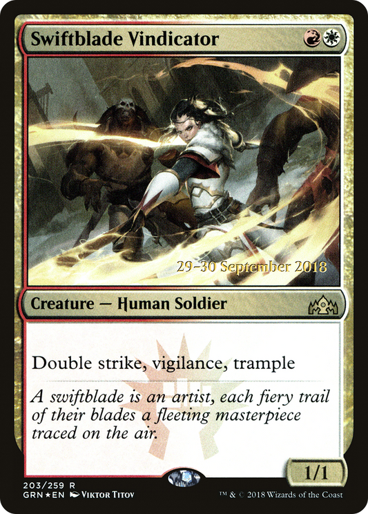 Swiftblade Vindicator (PRE-203S) (Foil)