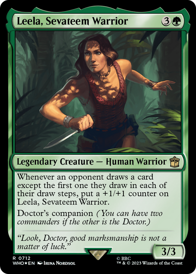 Leela, Sevateem Warrior (WHO-712) (Surge Foil)