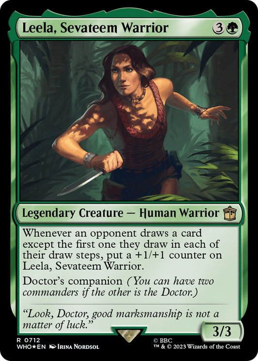 Leela, Sevateem Warrior (WHO-712) (Surge Foil)