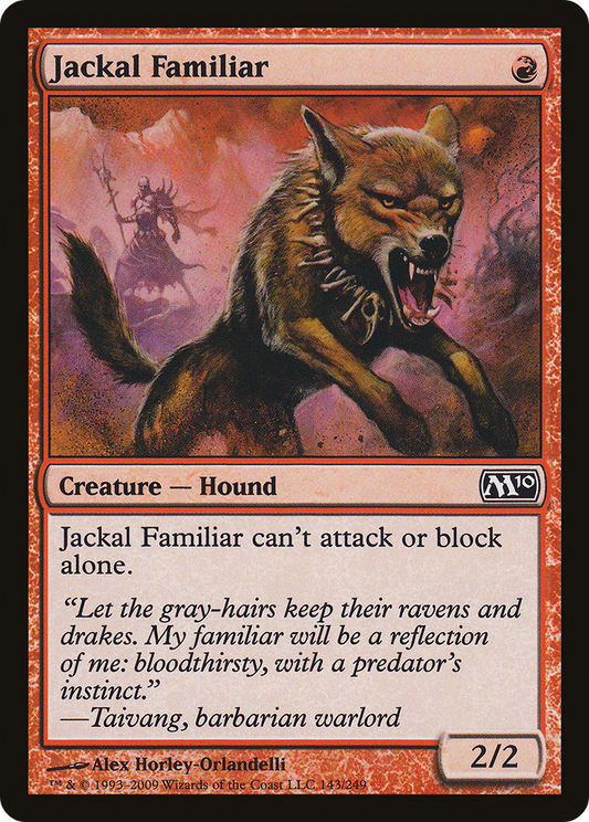 Jackal Familiar (M10-143)