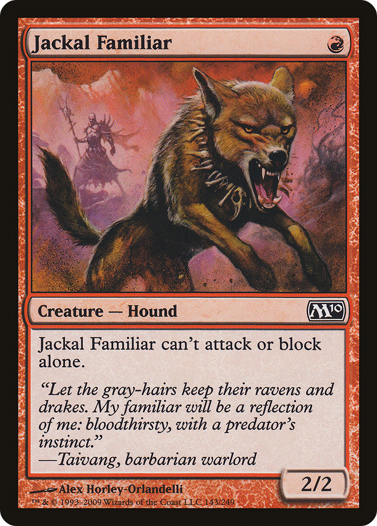 Jackal Familiar (M10-143) (Foil)
