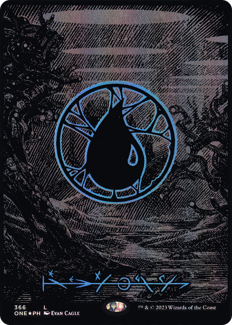 Island (ONE-366) (Borderless) (Raised Foil)