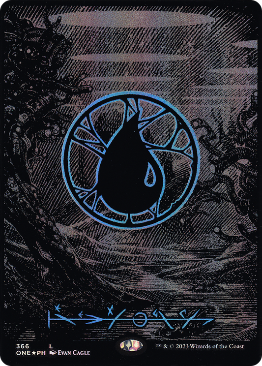Island (ONE-366) (Borderless) (Raised Foil)
