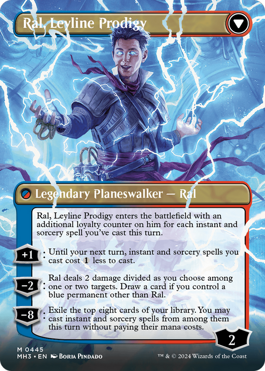 Ral, Monsoon Mage // Ral, Leyline Prodigy (MH3-445) (Borderless) (Foil)