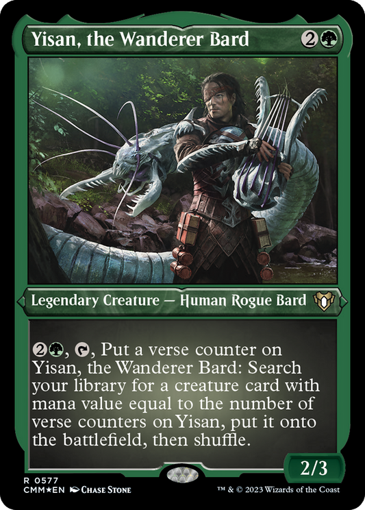 Yisan, the Wanderer Bard (CMM-577) (Etched Foil)