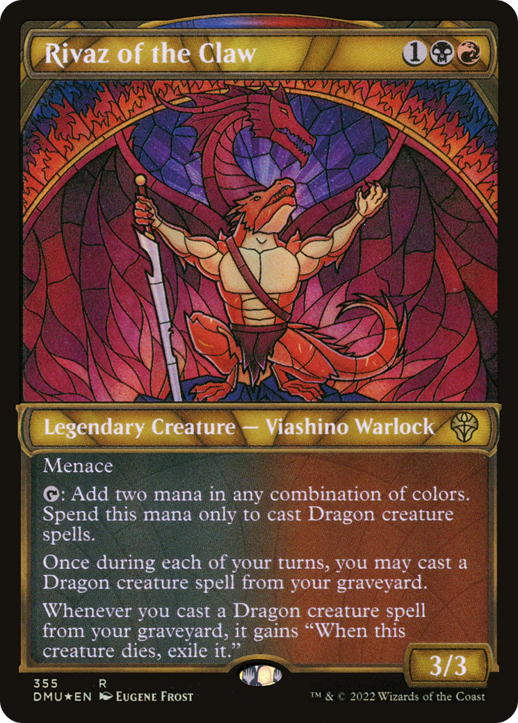 Rivaz of the Claw (DMU-355) (Showcase) (Textured Foil)