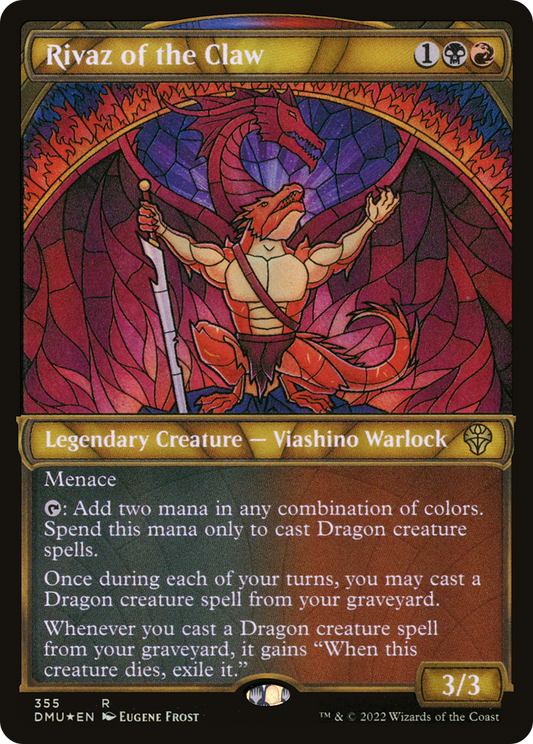 Rivaz of the Claw (DMU-355) (Showcase) (Textured Foil)