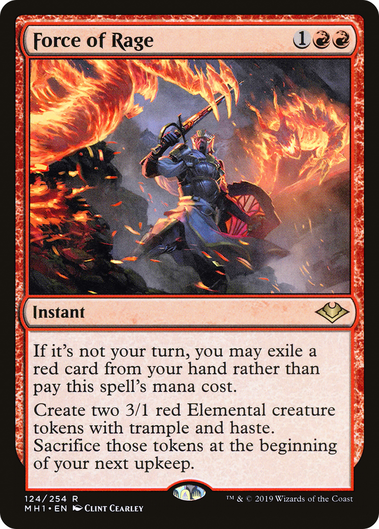 Force of Rage (MH1-124) (Foil)