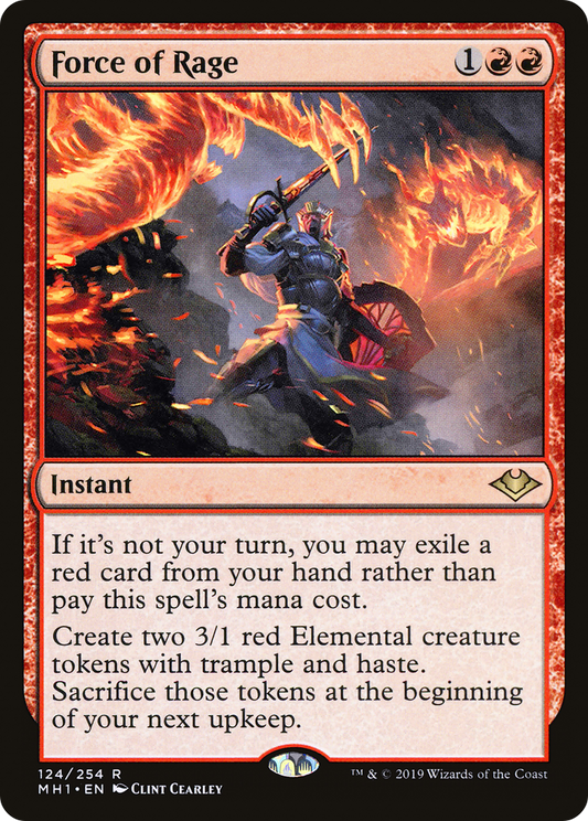 Force of Rage (MH1-124) (Foil)