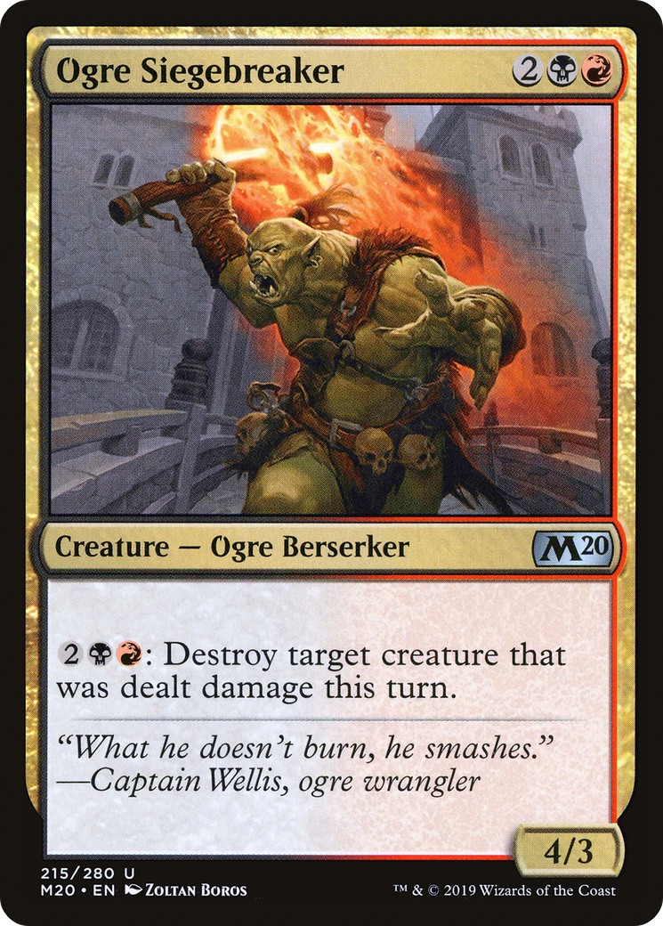 Ogre Siegebreaker (M20-215) (Foil)
